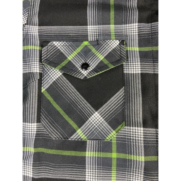 Dixxon X Gas Monkey Garage Flannel Women’s M Snap Grunge Punk Biker - Picture 9 of 15